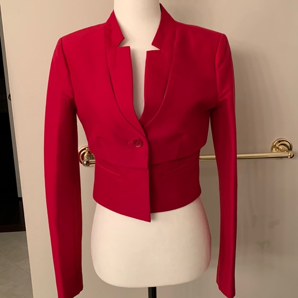 BCBG Maxazria red blazer - Picture 1 of 4